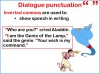 Dialogue Punctuation and Direct Speech Teaching Resources (slide 2/14)
